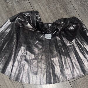 Zara Shimmering Metallic Skater Skirt